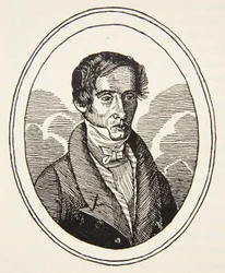 Augustin Fresnel, copia de Boris Mestchersky, ilustración de 